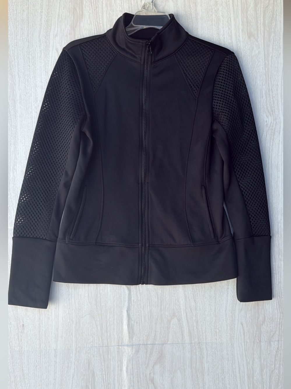 90 Degree By Reflex Black Women's Zip-Up Bomber Jacket